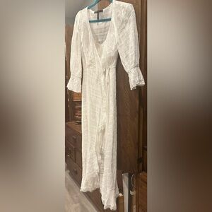 BCBGMaxAzria White Textured Dress